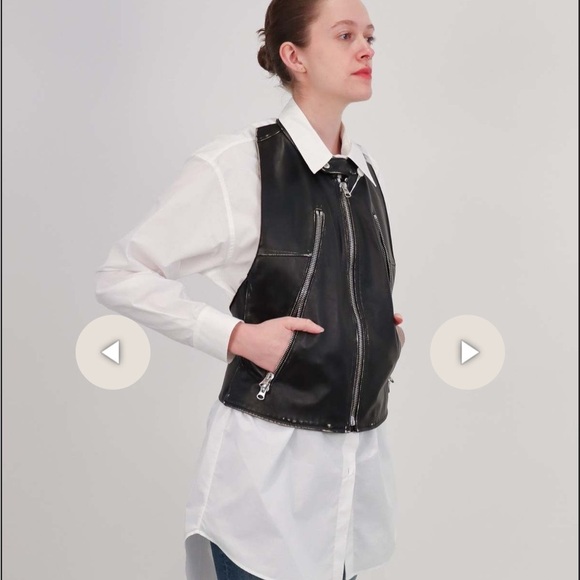 Maison margiela open back distressed leather‎ vest 44/large (runs small!) - Picture 14 of 14